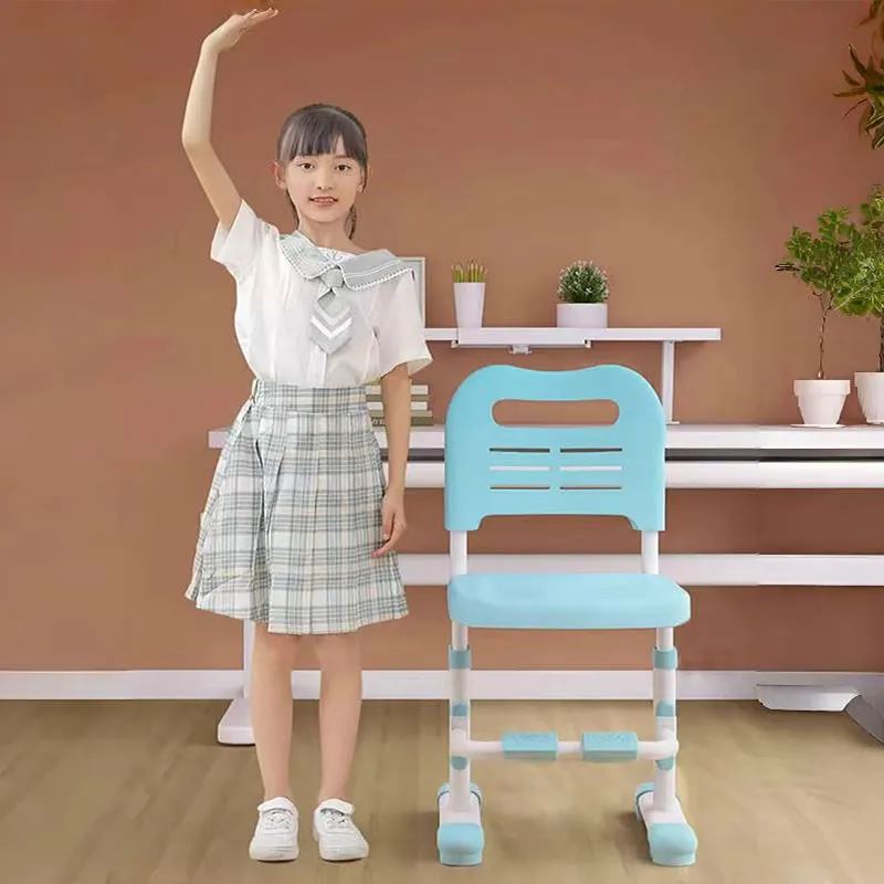 Bureau pour Enfant - BureauÉcolierErgonomique™ - Bleu Ciel - Mon rangement de rêve
