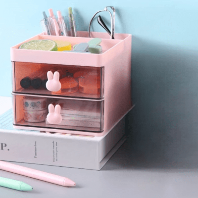 Organisateur Bureau - MultiFunctionalOrganizer™ - Rose - Mon rangement de rêve