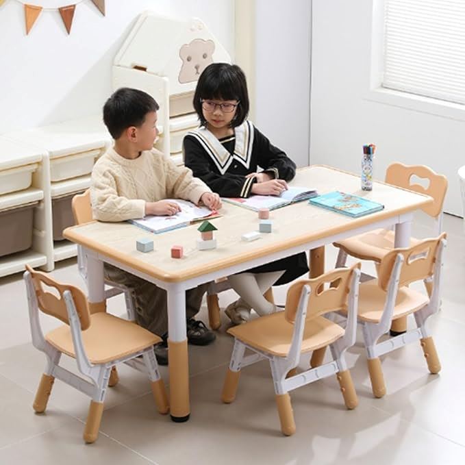 Table pour Enfant - TableMultiActivités™ - Beige - Mon rangement de rêve