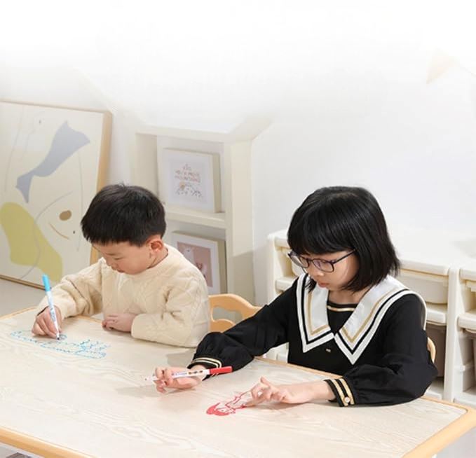 Table pour Enfant - TableMultiActivités™ - Beige - Mon rangement de rêve