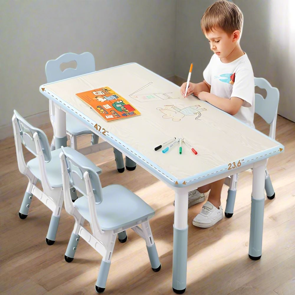 Table pour Enfant - TableMultiActivités™ - Gris - Mon rangement de rêve