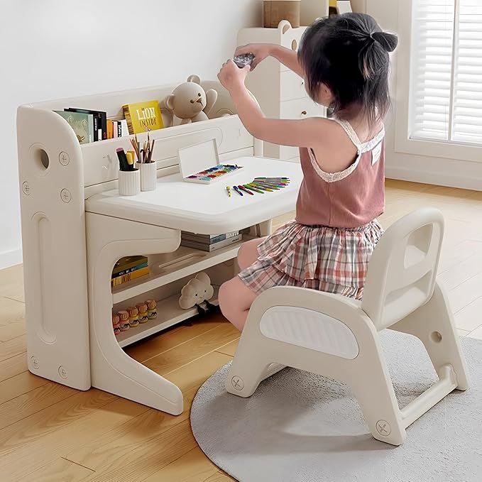 Table pour Enfant - TablePlianteMultifonction™ - Pack Complet - Mon rangement de rêve