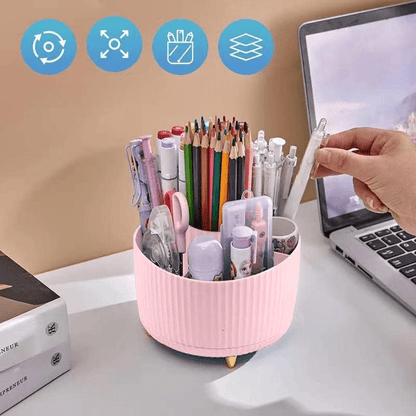 Organisateur Bureau - DesktopOrganizer™ - Rose - Mon rangement de rêve