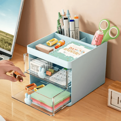 Organisateur Bureau - MultiFunctionalOrganizer™ - Bleu - Mon rangement de rêve