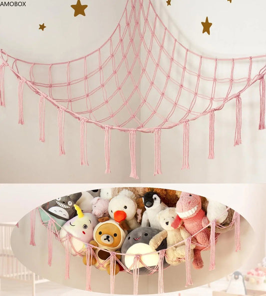 Rangement De Peluche - StorageHammock™ - Rose - Mon rangement de rêve
